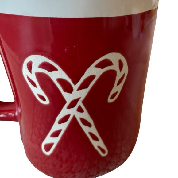 Rae Dunn MERRY Double Sided CANDY CANE Mug NEW Release New - Picture 3 of 14